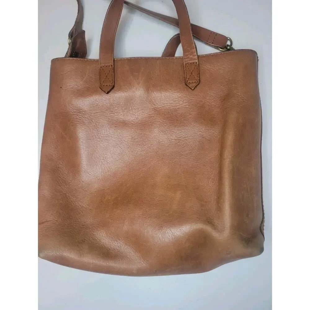 Madewell Crossbody Cow Leather Bag Purse Brown Timeless Staple Piece Minimalist